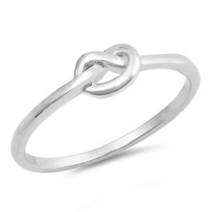 Sterling Silver Ring – Love Knot (Size 8)